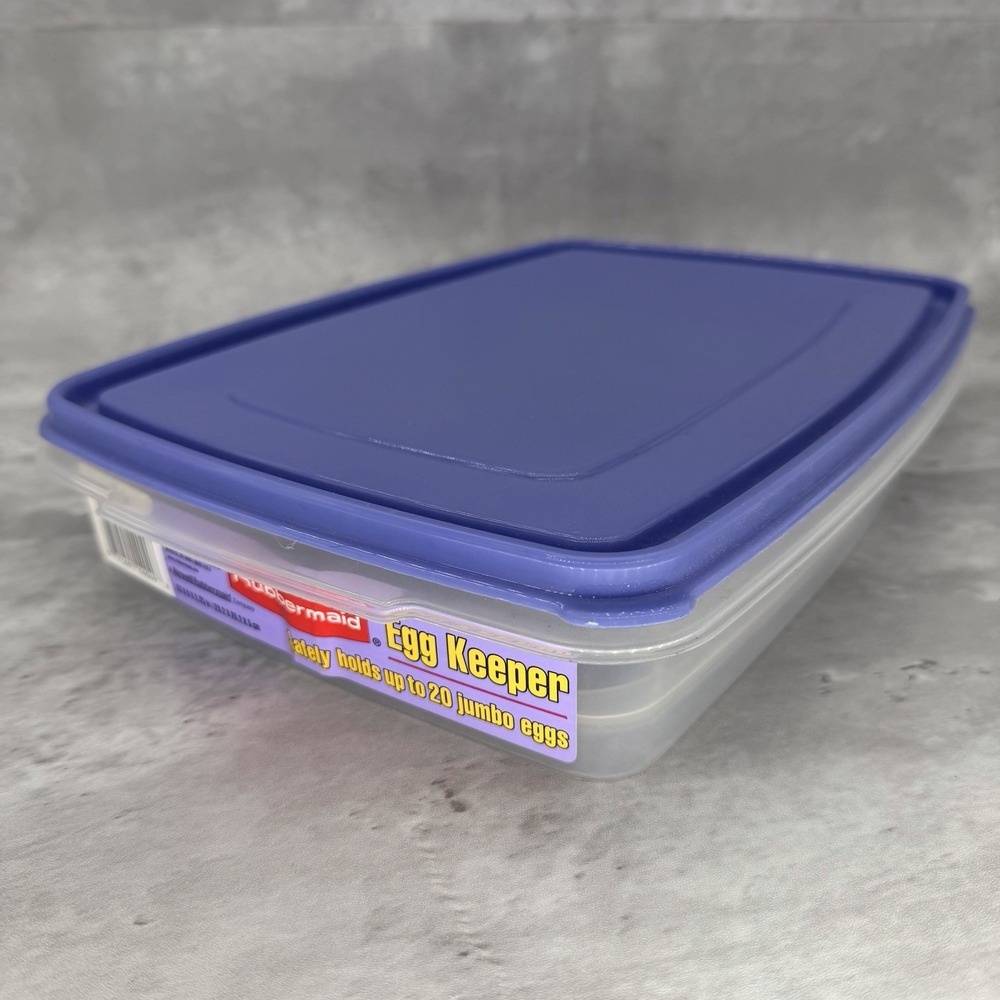Vtg Rubbermaid Servin' Saver 20 Deviled Egg Keeper Container w/Lavender Lid #70